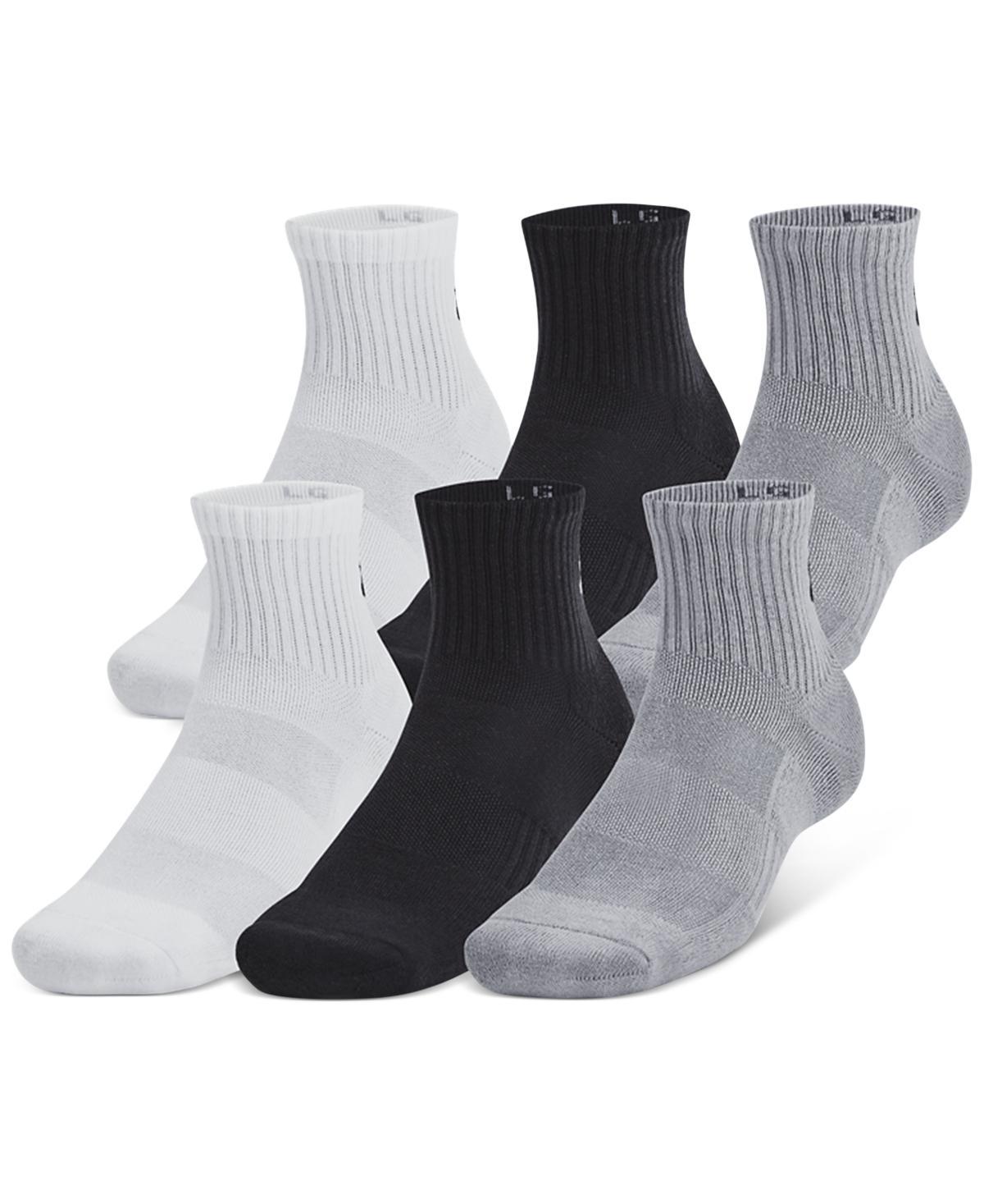 Under Armour 6-Pack Training Cotton Quarter Socks, Womens Product Image