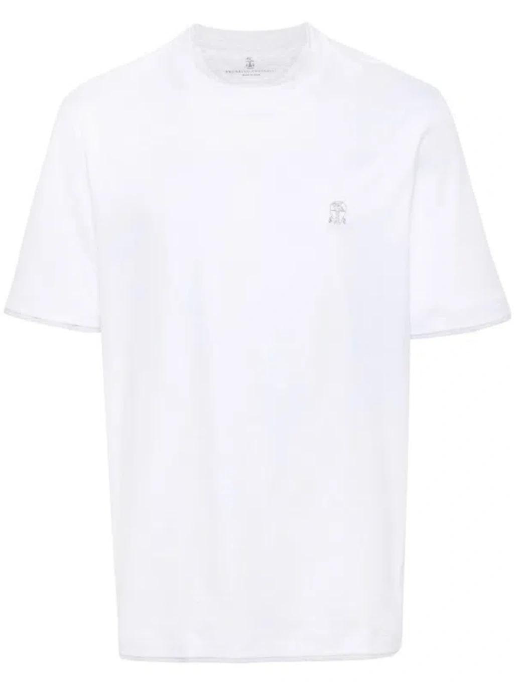 BRUNELLO CUCINELLI T-shirts In White Product Image