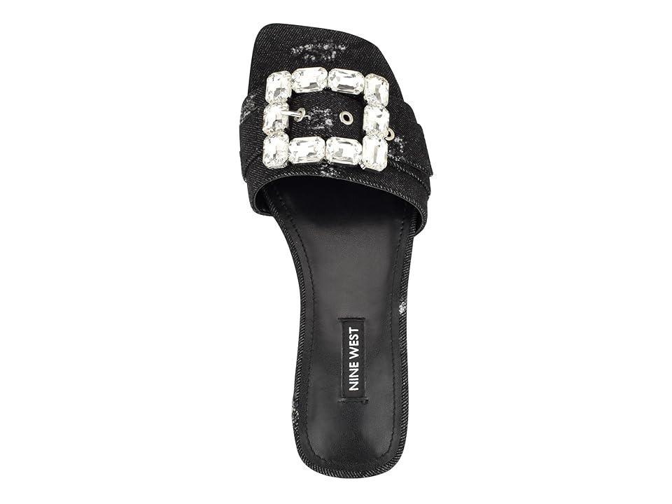 Nine West Matter Slip-on Embellished Womens Flat Sandals Product Image