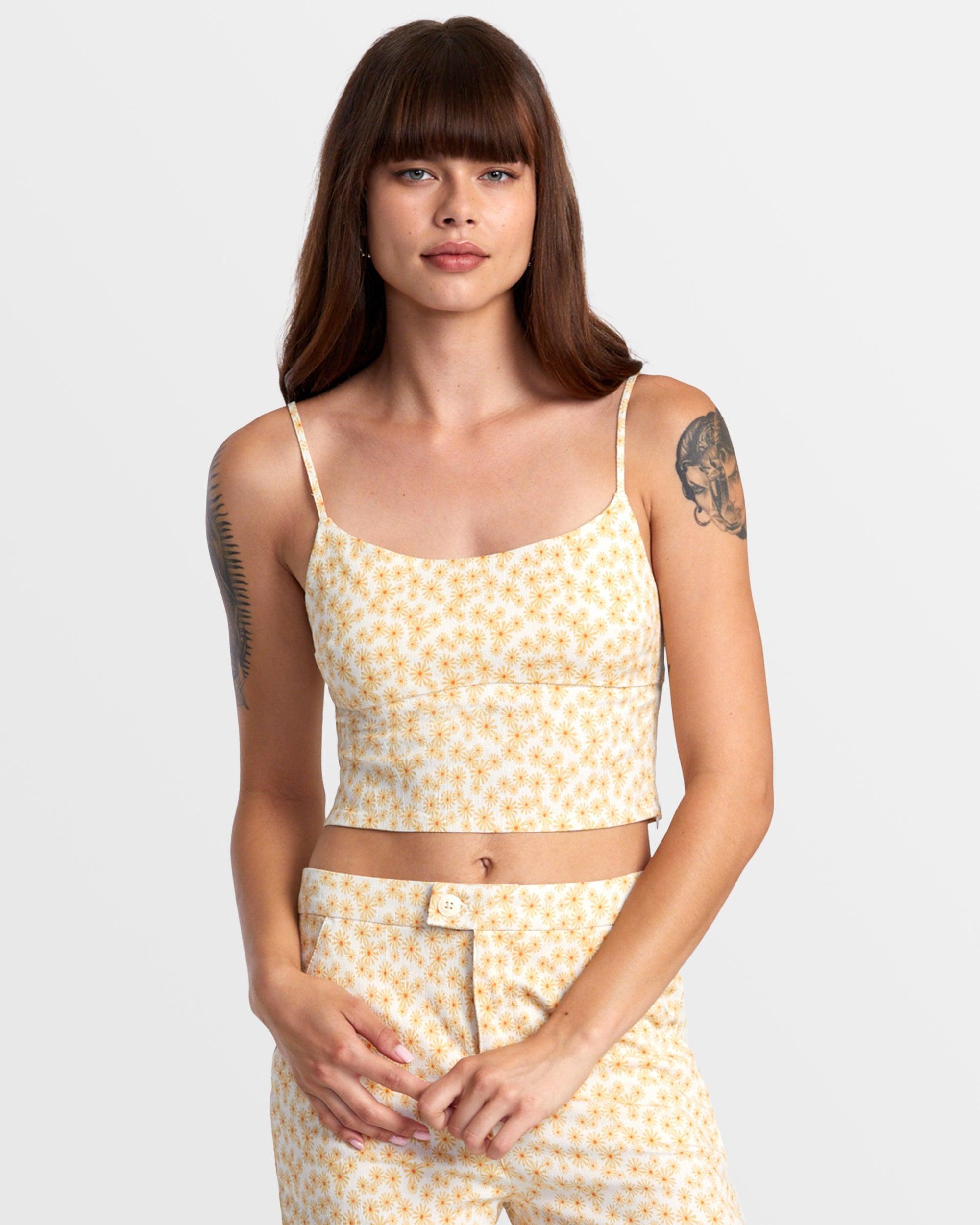 Whitney Fitted Crop Top - Latte product image