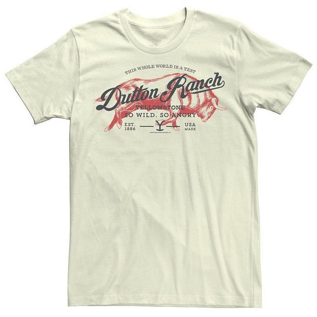 Mens Yellowstone Dutton Ranch So Wild So Angry Bull Tee Product Image