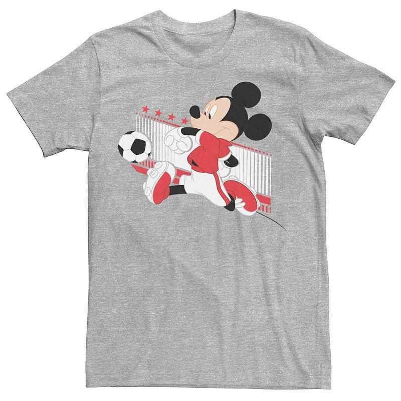 Mens Disney Mickey Mouse Ireland Soccer Uniform Portrait Tee Athletic Grey Product Image