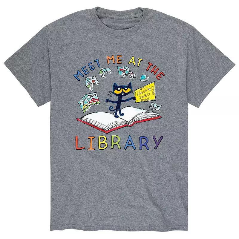 Mens Pete The Cat Meet At Library Tee Product Image