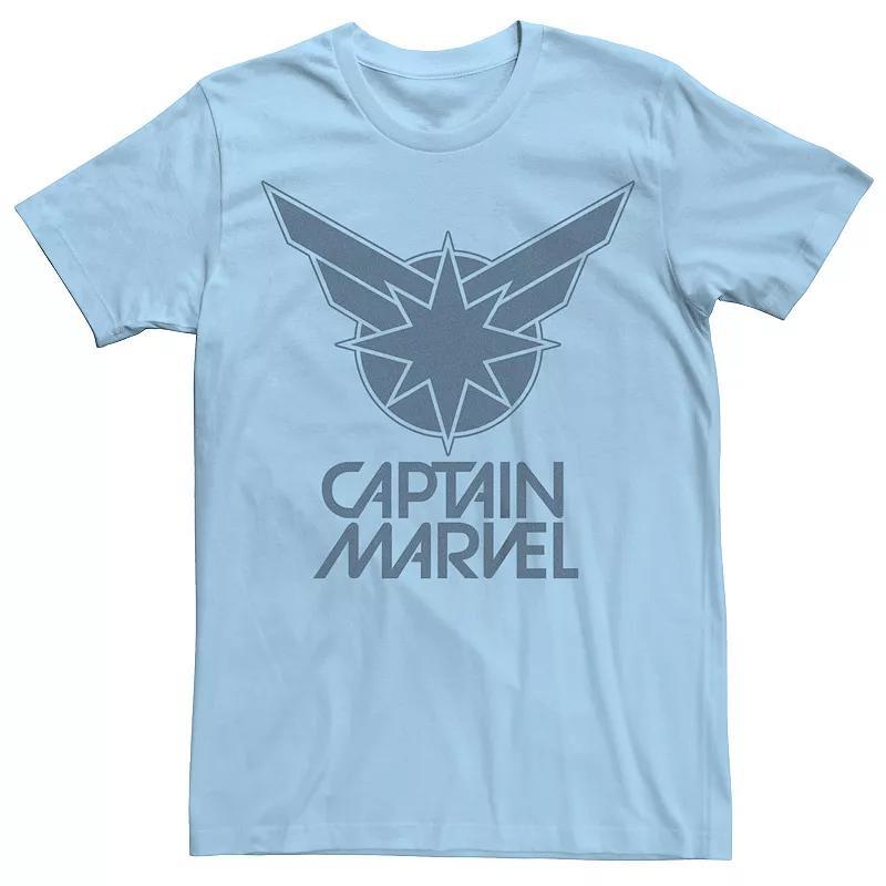 Mens Captain Marvel Classic Logo Graphic Tee Product Image