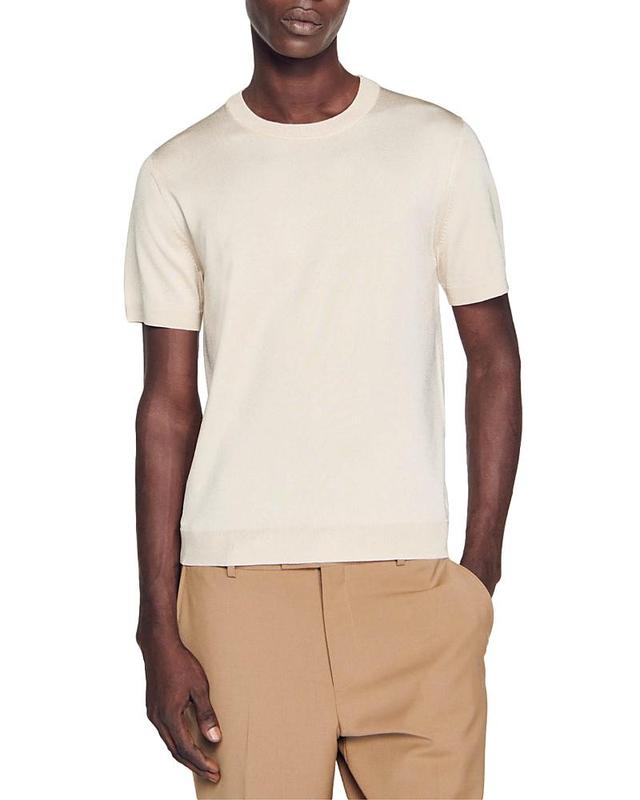 Sandro Pablo Solid Knit Tee Product Image