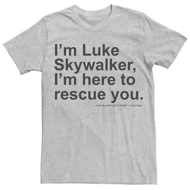 Mens Star Wars Graphic Tee Athletic Grey Product Image