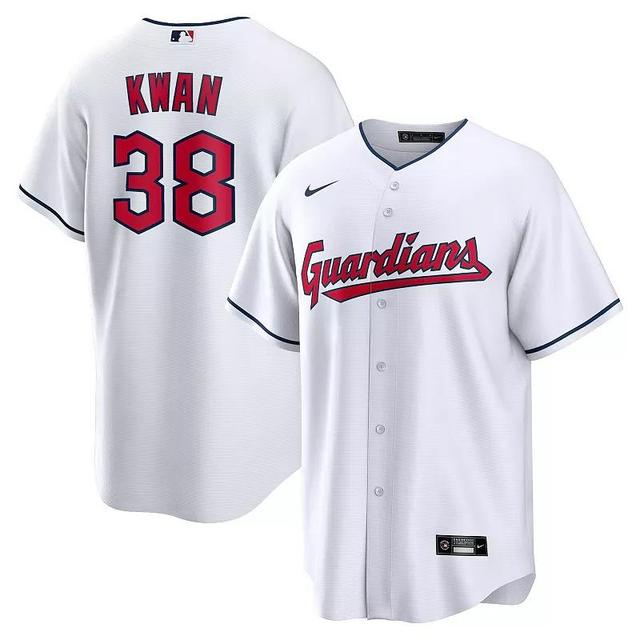 Nike Mens Steven Kwan White Cleveland Guardians Home Replica Jersey - White Product Image