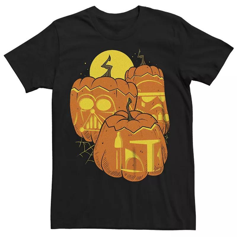 Mens Star Wars Dark Side Carved Pumpkins Graphic Tee Product Image