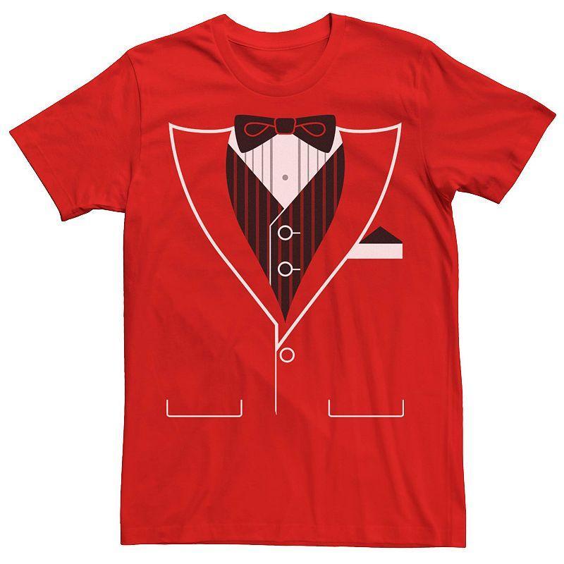 Mens Tuxedo Bow Tie Costume Tee Product Image