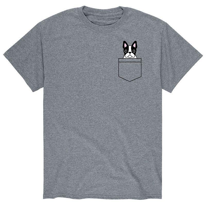 Mens Pocket Dog Frenchie Tee Product Image