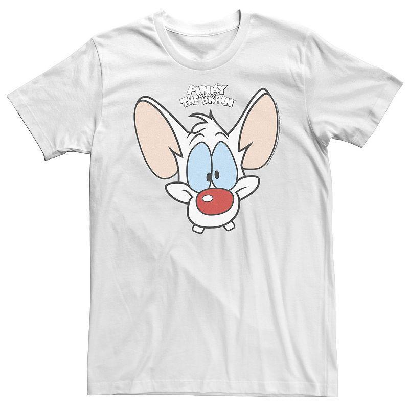 Big & Tall Pinky And The Brain Pinky Big Face Tee, Mens Product Image