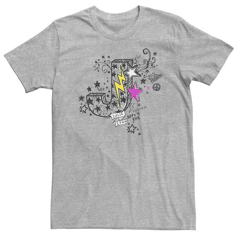 Big & Tall Julie And The Phantoms Julie & Flynn J Sketch Tee, Mens Athletic Grey Product Image