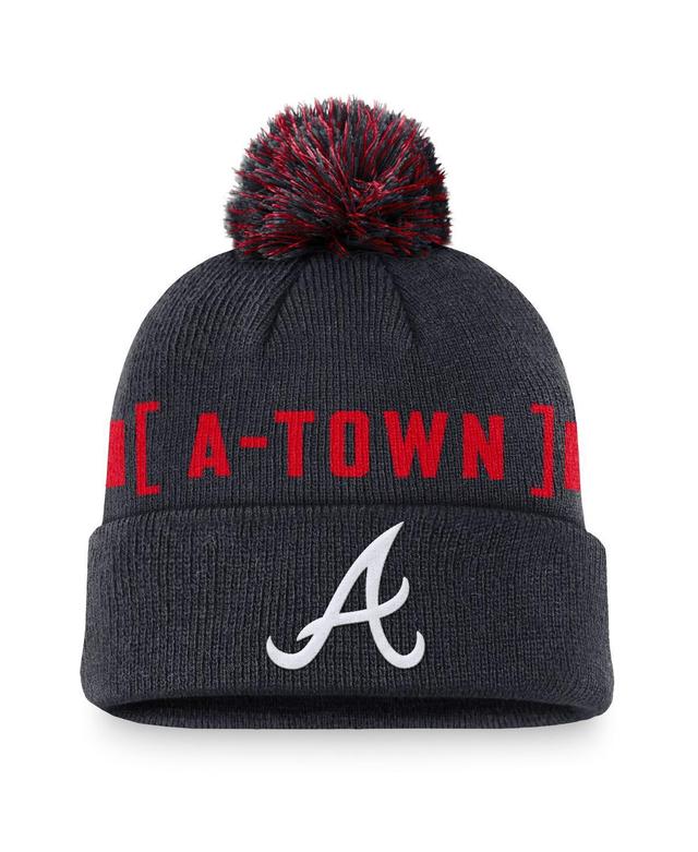 Atlanta Braves Hometown Peak Nike Men's MLB Cuffed Pom Beanie Product Image