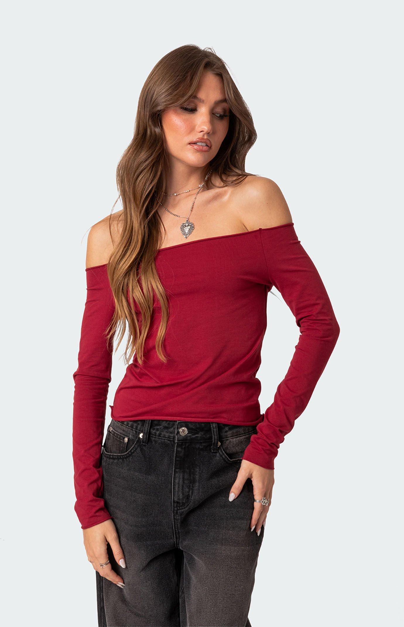 Edikted Women's Baldwin Off Shoulder Top Product Image