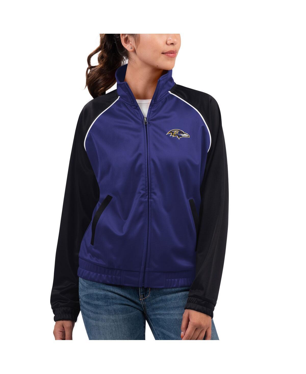 Womens G-III 4Her by Carl Banks Baltimore Ravens Showup Fashion Dolman Full-Zip Track Jacket Product Image