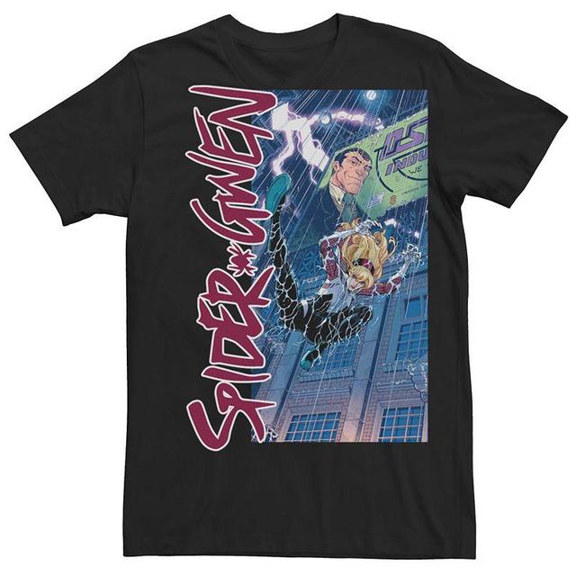 Mens Marvel Universe Spider Gwen Jumping Spider Graphic Tee Product Image