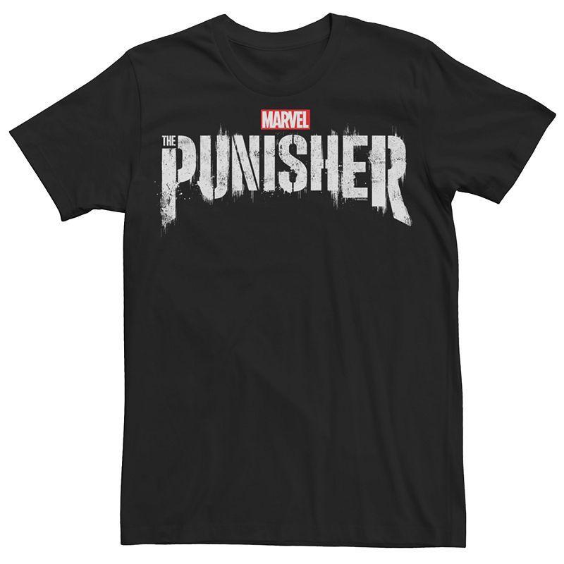 Mens Marvel Punisher Graphic Tee Black Product Image