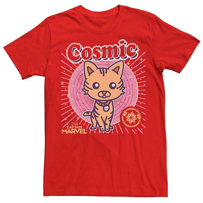 Mens Captain Marvel Goose Cosmic Cartoon Tee Product Image