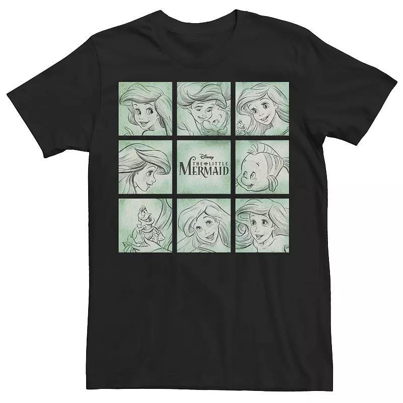 Disneys The Little Mermaid Mens Water Color Panels Tee Product Image