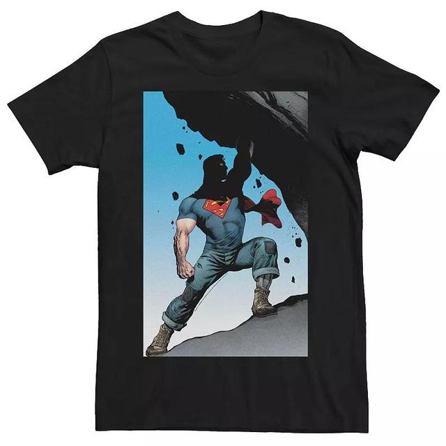 Mens DC Comics Superman Power Lift Comic Poster Graphic Tee Product Image