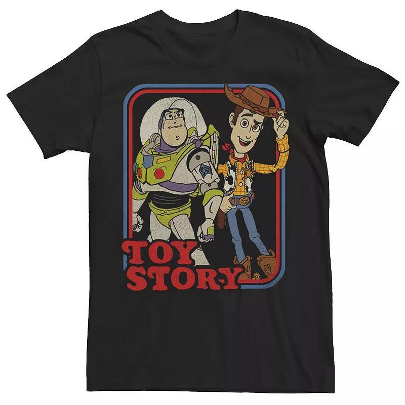 Big & Tall Disney / Pixar Toy Story Woody And Buzz Vintage Tee, Mens Product Image