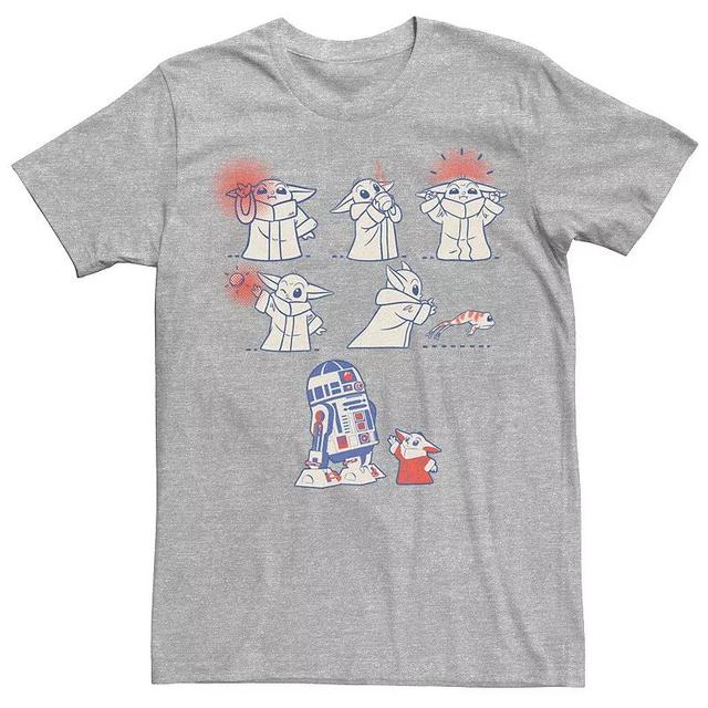 Mens Grogu Patriotic Tee Athletic Grey Product Image