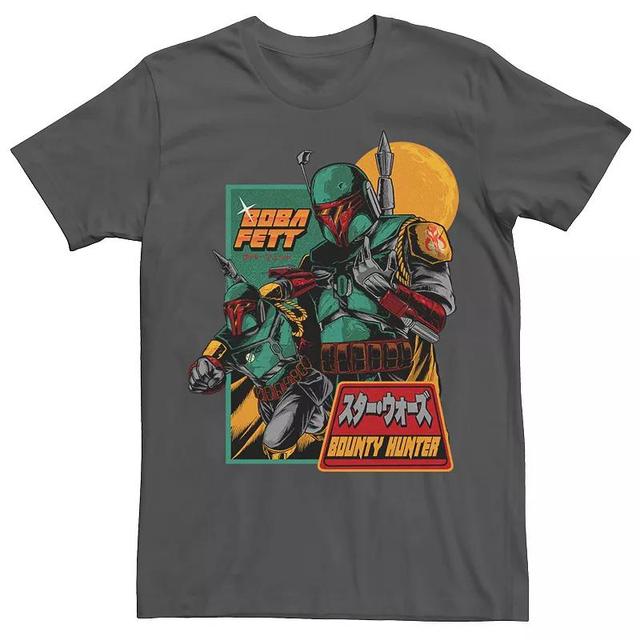 Big & Tall Star Wars Boba Fett Bounty Hunter Retro Poster Tee, Mens Product Image