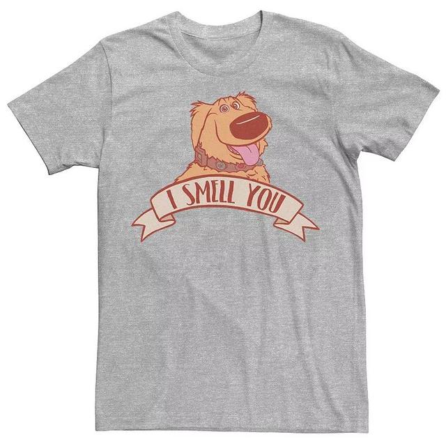 Mens Disney / Pixar Up Dug I Smell You Portrait Tee Athletic Grey Product Image