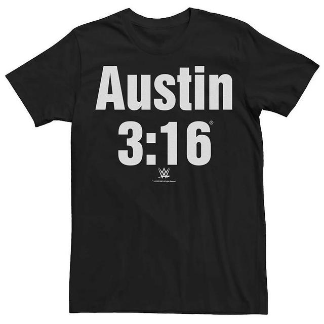 Big & Tall WWE Steve Austin 3:16 BW Graphic Tee, Mens Product Image