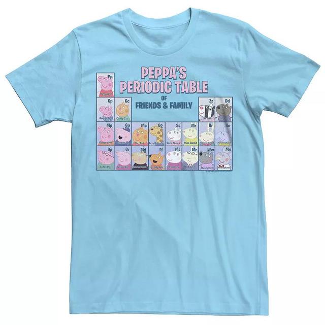 Mens Peppa Pig TV Periodic Table Friend And Family Tee Product Image