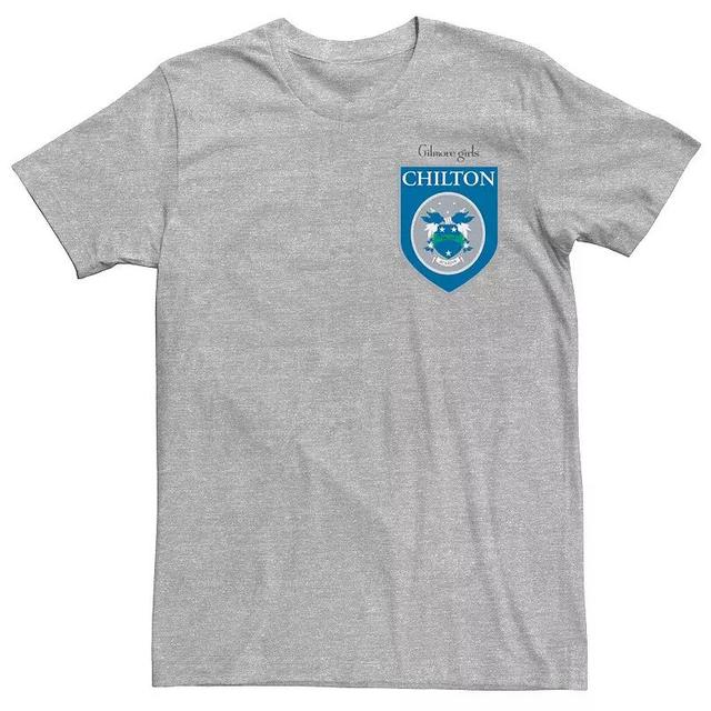 Mens Gilmore Girls Chilton Academy Left Chest Badge Tee Athletic Grey Product Image