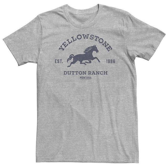 Big & Tall Yellowstone Dutton Ranch Montana Horse Logo Tee, Mens Product Image