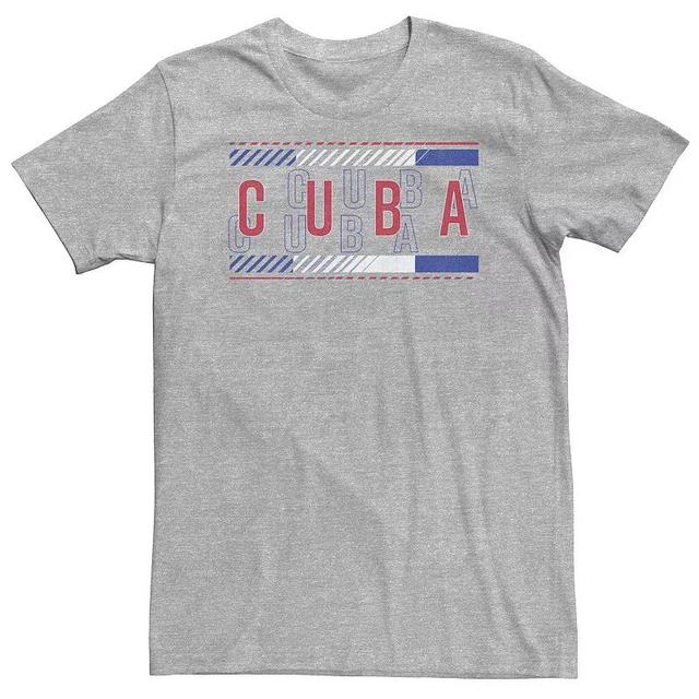 Big & Tall Fifth Sun Cuba Text Overlay Tee, Mens Athletic Grey Product Image