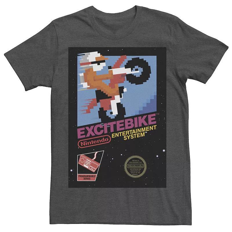 Mens Nintendo NES Excitebike Retro Vintage Cover Tee Blue Product Image