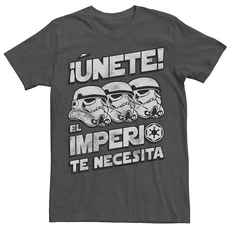 Mens Star Wars Unete El Imperio Te Necesita Stormtrooper Faded Portrait Tee Product Image