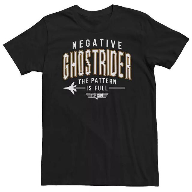 Big & Tall Top Gun Negative Ghostrider Pattern is Full Text Tee, Mens Product Image