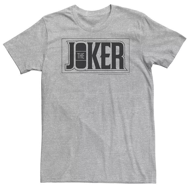 Big & Tall DC Comics The Joker Bold Text Poster Tee, Mens Product Image