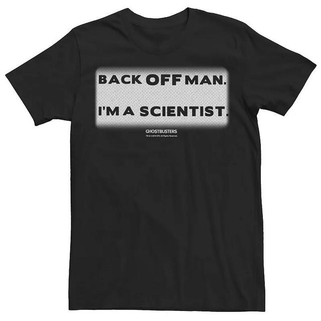 Mens Ghostbusters Back Off Man Text Block Graphic Tee Product Image