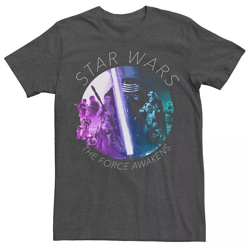 Mens Star Wars Kylo Ren, Rey, Finn, Rebels Episode 7 Tee Grey Hetaher Product Image