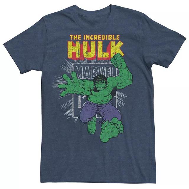 Marvel Mens Comic Collection Vintage The Hulk Stamp Short Sleeve T-Shirt Product Image