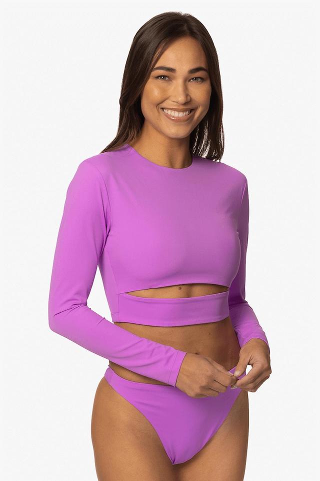 Taranaki Long Sleeved Crop Cut-Out Rashie - Dreamer Female Product Image