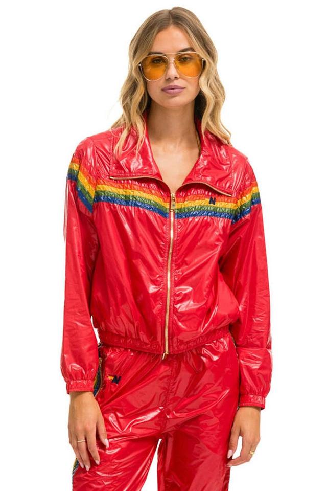 5 STRIPE - WINDBREAKER CHERRY GLOSSY Female Product Image