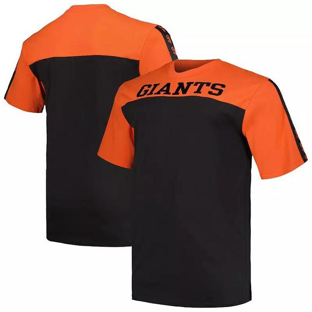 Mens Profile /Black San Francisco Giants Big & Tall Yoke Knit T-Shirt Product Image