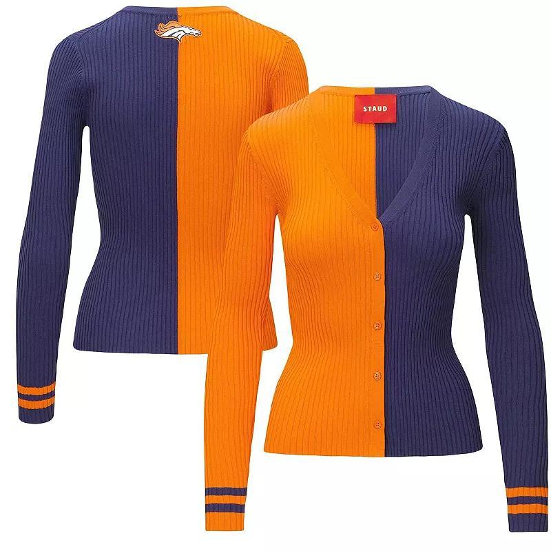 Womens Staud Orange Denver Broncos Cargo Sweater - Orange Product Image