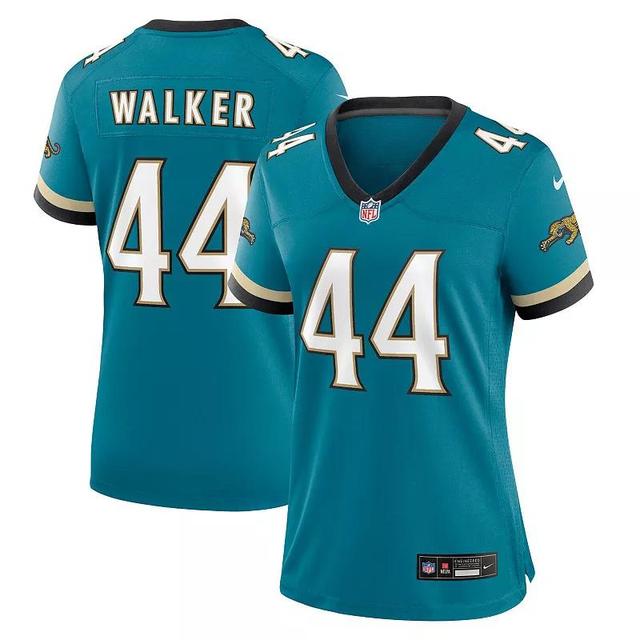 Womens Nike Travon Walker Teal Jacksonville Jaguars Prowler Throwback Game Jersey Product Image