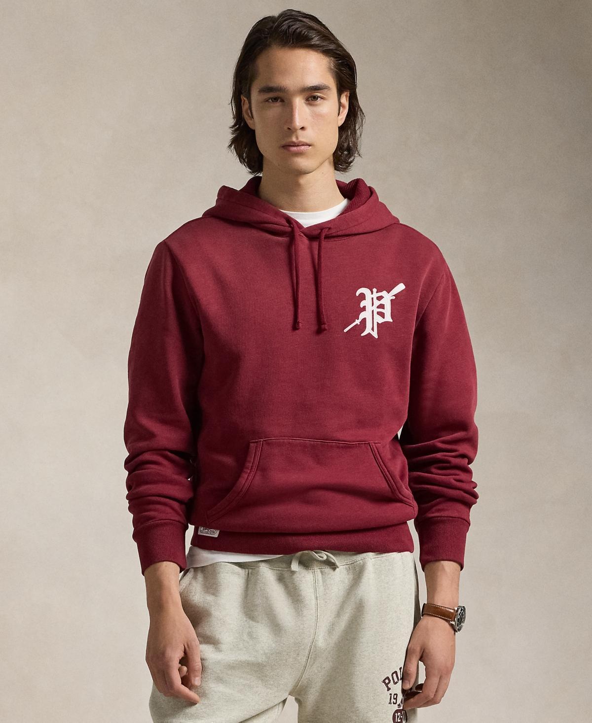 Men's Graphic Fleece Hoodie In Red Carpet Product Image