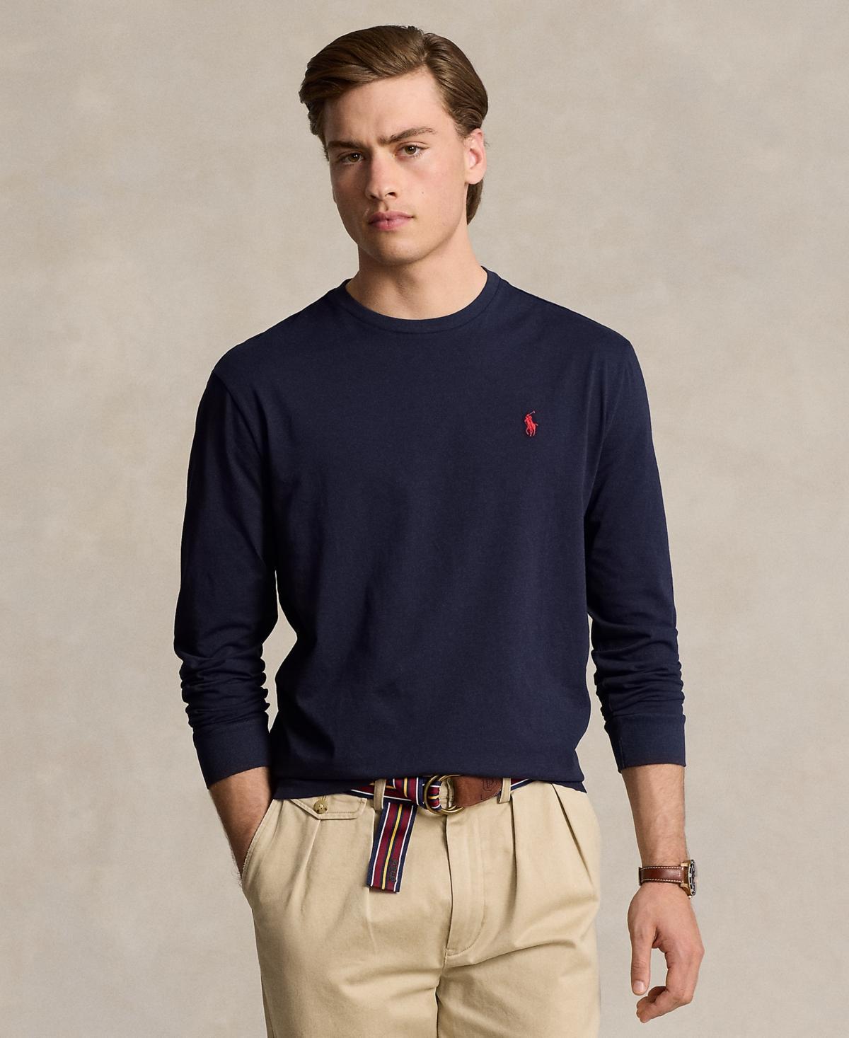 Polo Ralph Lauren Mens Classic-Fit Jersey Long-Sleeve T-Shirt Product Image