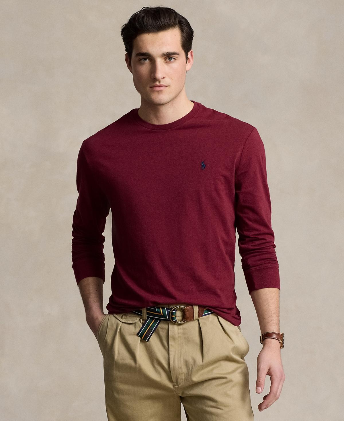 Polo Ralph Lauren Mens Classic-Fit Jersey Long-Sleeve T-Shirt Product Image