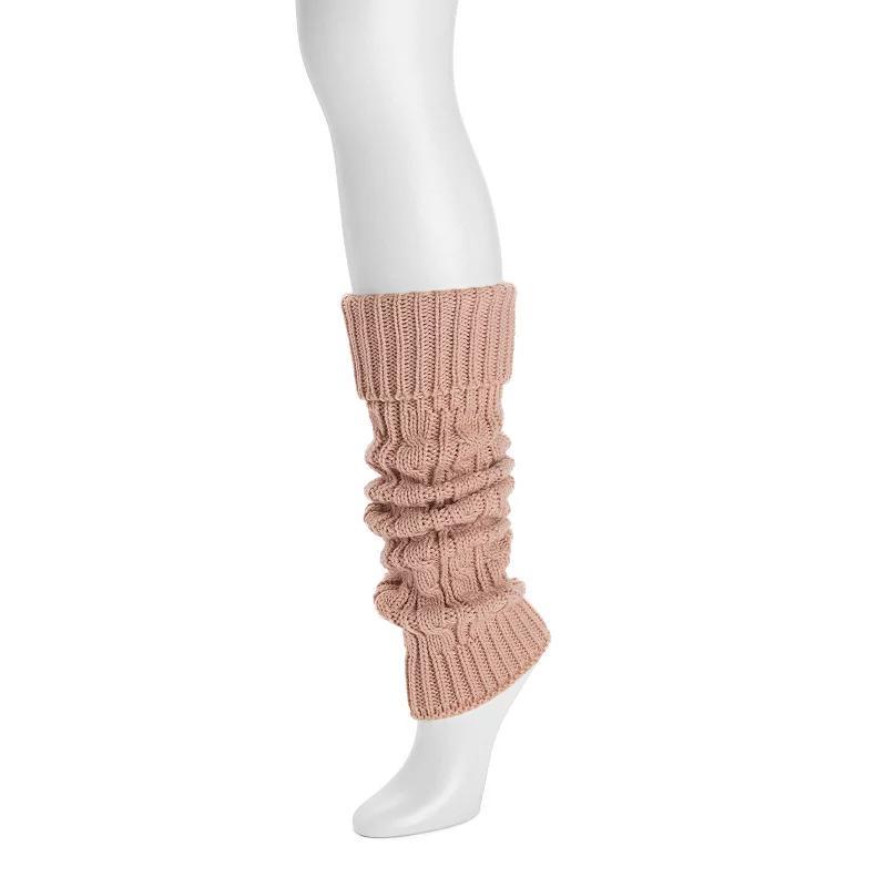 Womens MUK LUKS Tall Cabled Knit Leg Warmers Product Image