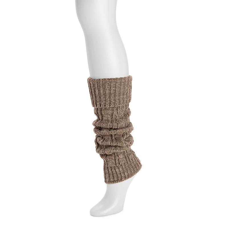 Womens MUK LUKS Tall Cabled Knit Leg Warmers Product Image